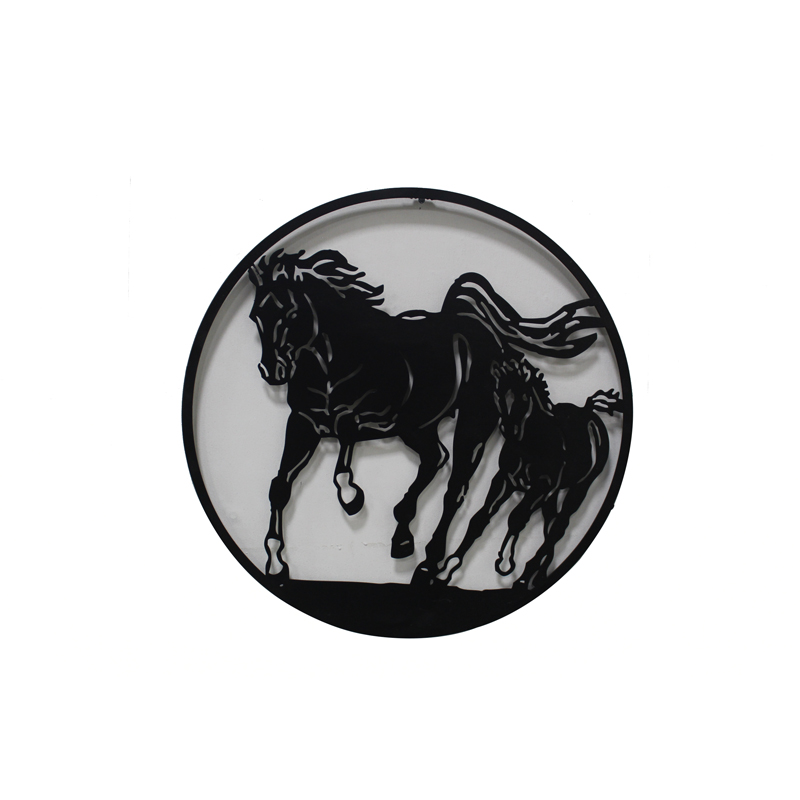 Modern Metal Horse Wall Hanging Art Craft Laser Cutting Wall Art for Home Decor Featured Image