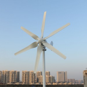 SUN 400 Вт, 800 Вт, 12 В, 24 В, 6 лопасцей, гарызантальны генератар ветравой турбіны