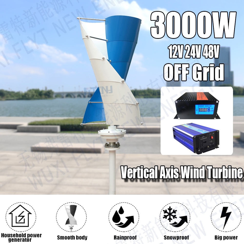 Вертыкальны генератар бясплатнай энергіі FLYTXNY магутнасцю 2000 Вт