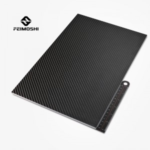 0,5-6MM 400X500mm 3K vanlig matt blank karbonplate Panelplater Høy kompositthardhet Materiale Anti-UV karbonfiberplate