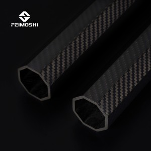 Custom Octagonal composite carbon fiber square tube for accessories