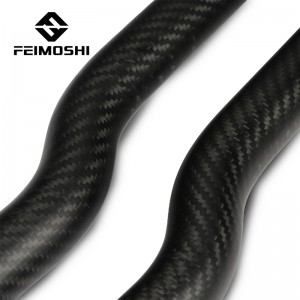 100% custom curved full carbon fiber tube