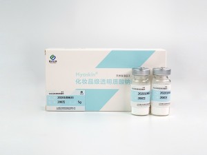 HYASKIN® कस्मेटिक ग्रेड सोडियम HYALURONATE - प्राकृतिक मॉइस्चराइजिंग फोक्टर