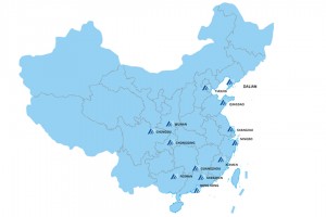 China na Suidoos-Asië gestuur —Seevrag en lugvrag en landvervoer