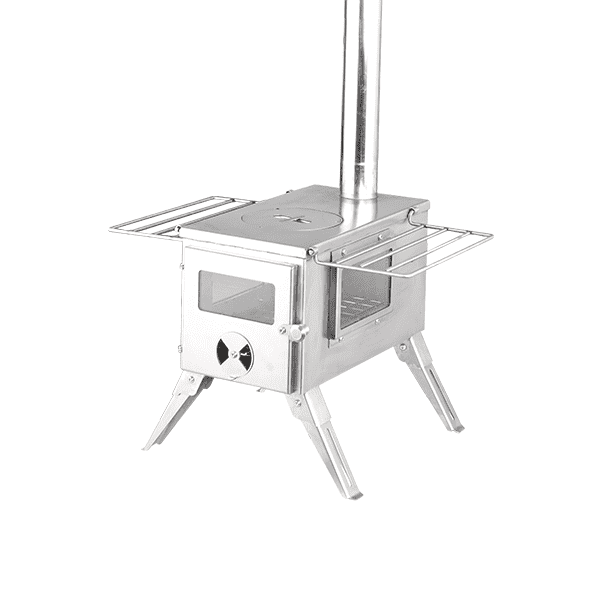 Prijenosni štednjak za kampiranje od nehrđajućeg čelika sa staklom Prikazana slika