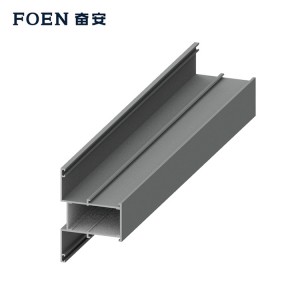 Индустриален профил със сребърно бластиране, произведен от китайски алуминий