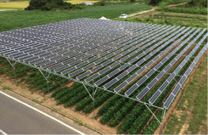 Kmetijski sistem za namestitev sončne farme