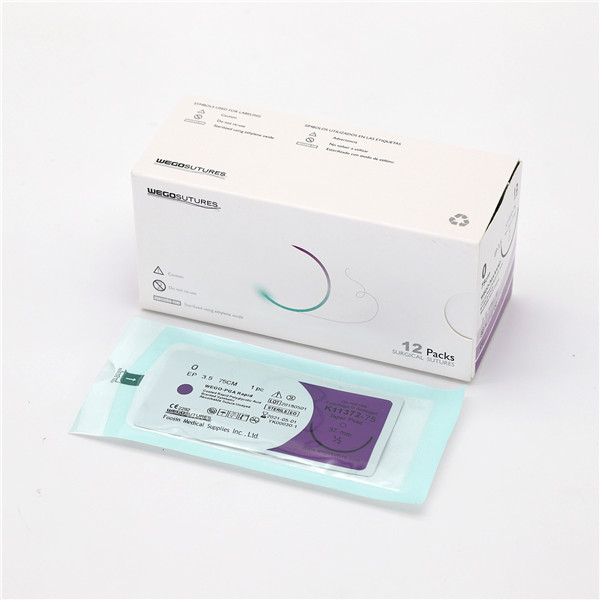 Sterile Multifilament Fast Absoroable Polycolid Acid Sutures With or Without Needle WEGO-RPGA