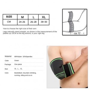 Nylon Elbow Sleeve Support with straps