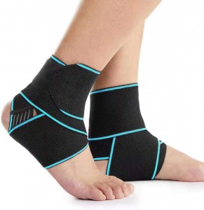 Ankle Support,Adjustable Ankle Brace Breathable Nylon Material Super Elastic and Comfortable,1 Size Fits all, Suitable for Sports