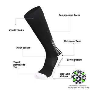 Anti Slip Sports Socks Non Slip, Non Skid Athletic Men’s Socks with Grips