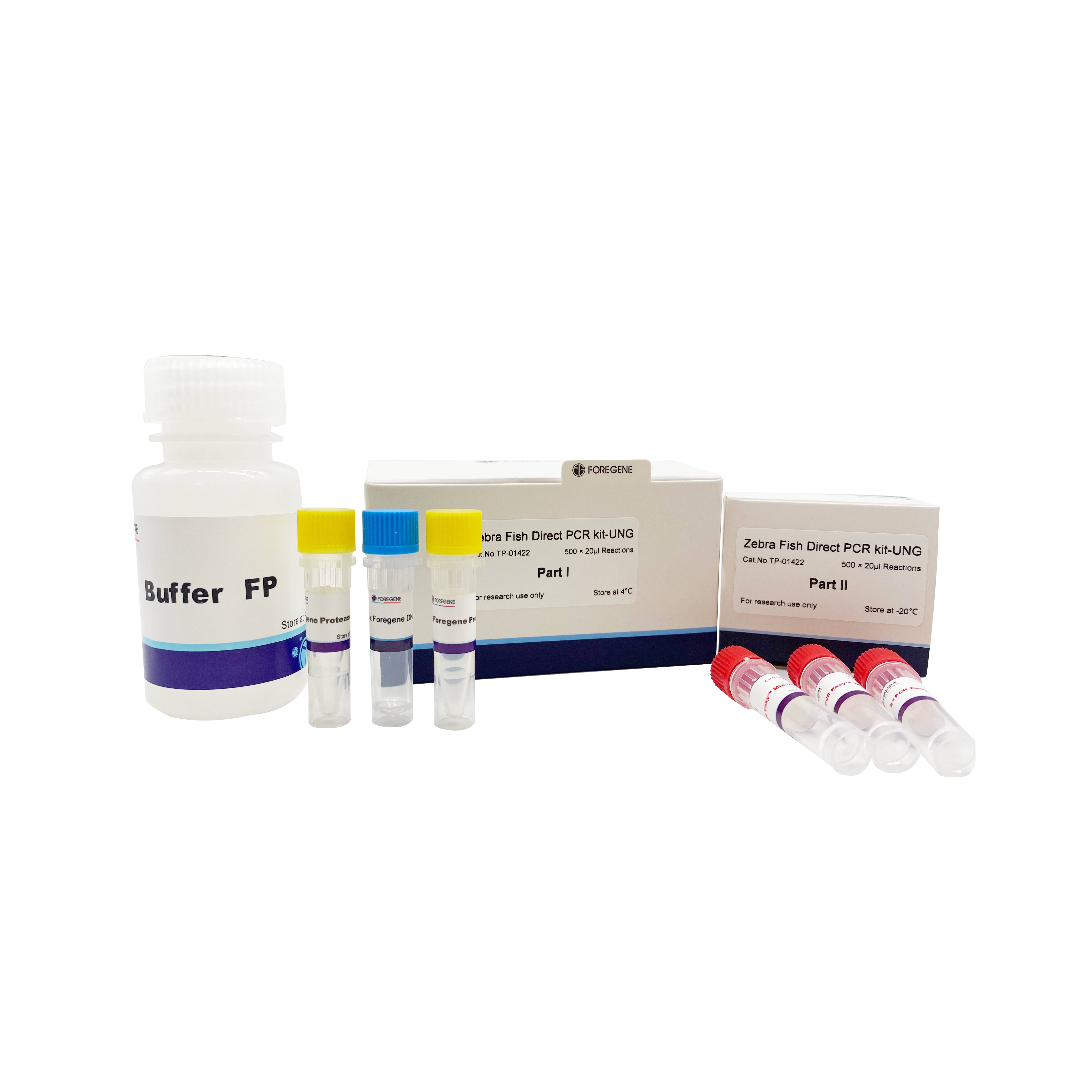 Pysgod Sebra Uniongyrchol PCR Kit-UNG Adweithydd Lysis PCR Uniongyrchol (sebrafish)