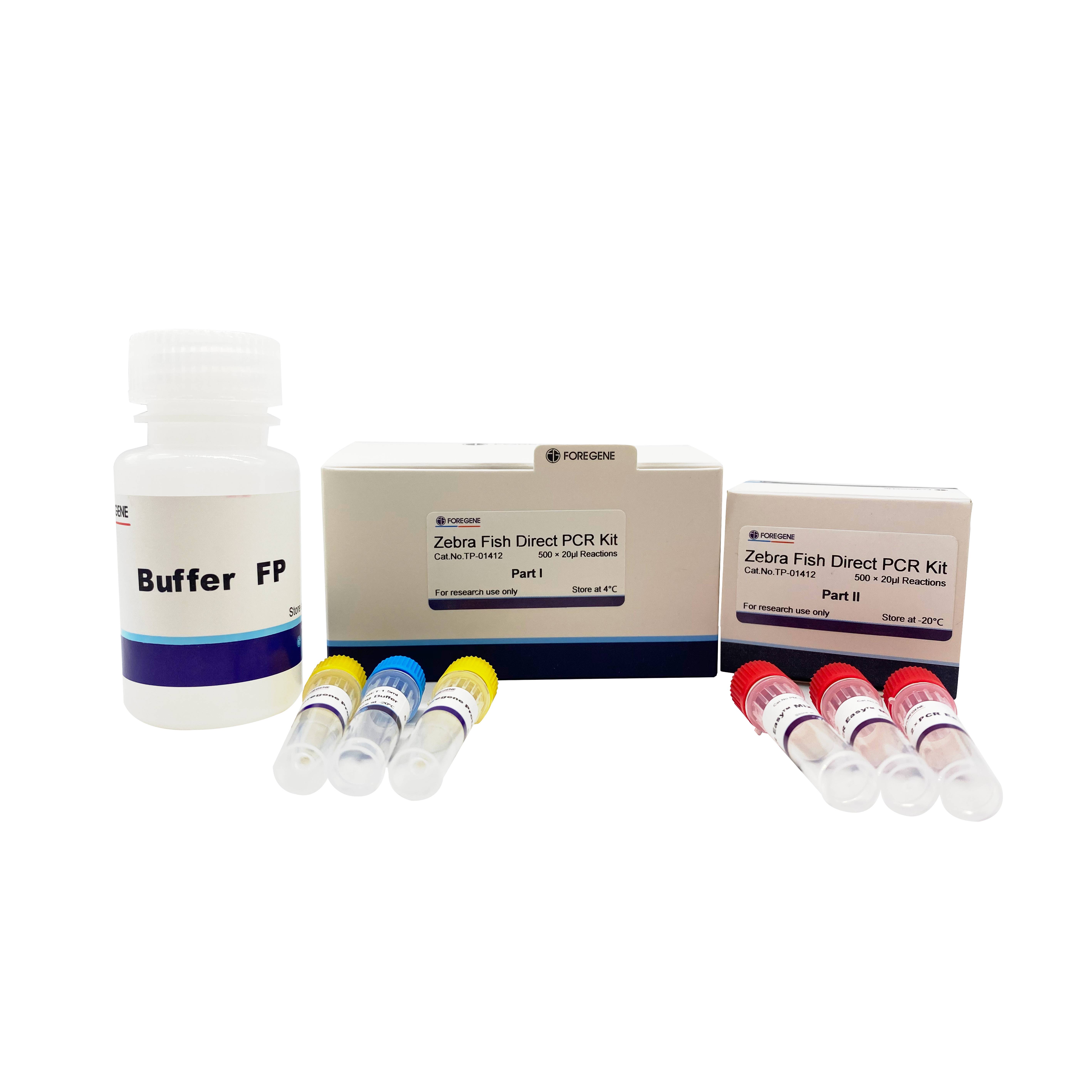 Zebra Fish Direct PCR Kit Rekta PCR Lysis Reagent (zebrofiŝo)