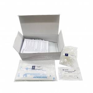 Pangiriman Cepet kanggo Kit Deteksi Antigen Antigen China Co-19 kanthi Piranti Koleksi Swab lan Saliva
