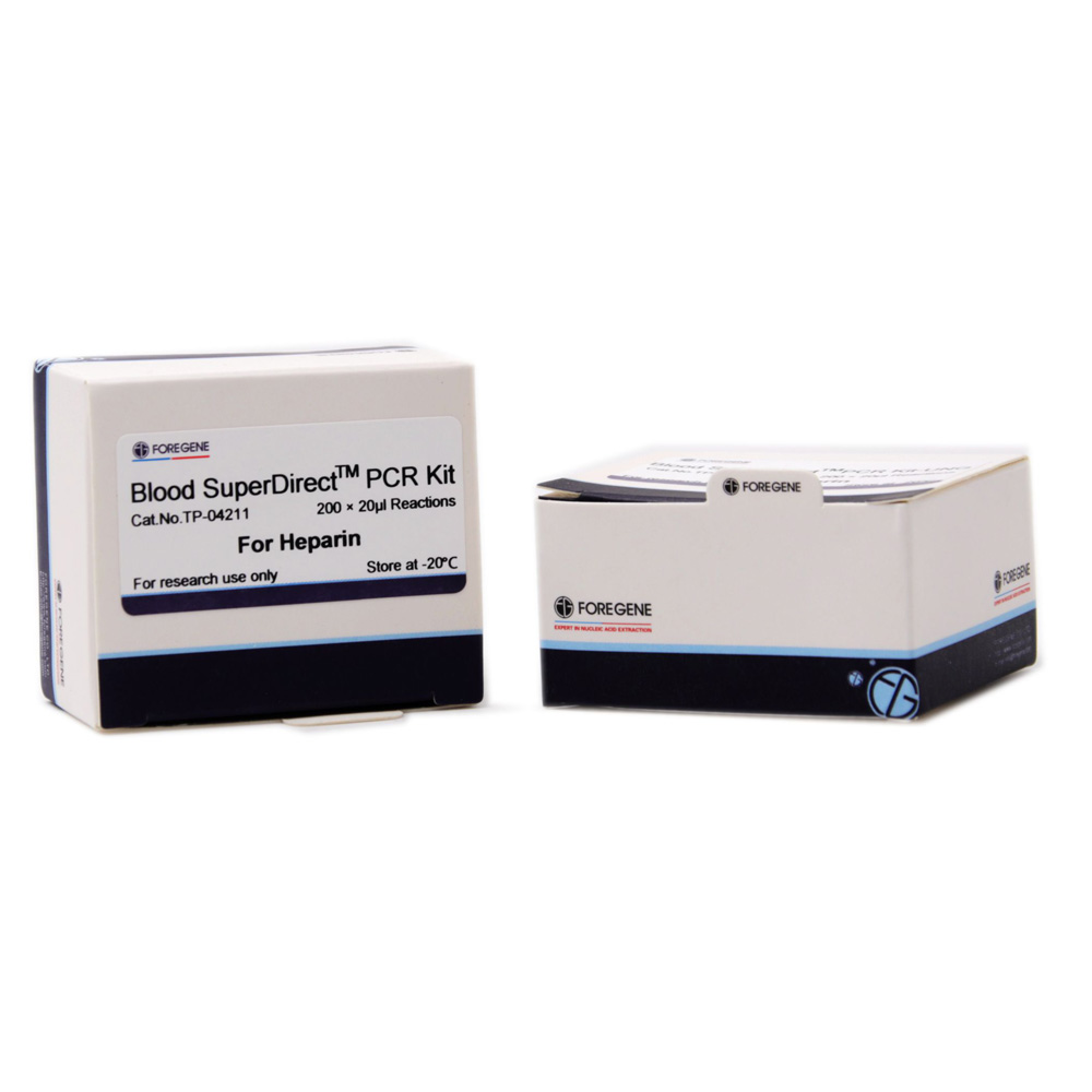 Gwaed SuperDirectᵀᴹ PCR Kit-Heparin Blood Direct PCR Cymysgedd Meistr ar gyfer Genoteipio Gwaed