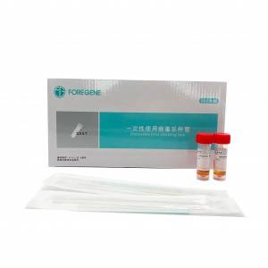 Kuumamyynti Kiinassa kertakäyttöinen Vtm Kit Virus Transport -näytteenottoputki nenäpuikolla