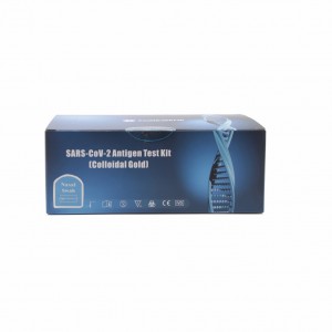 SARS-CoV-2 Antigenoaren Test Kit (urre koloidala) - nasofaringea (NP), sudurra (NS) zigilua