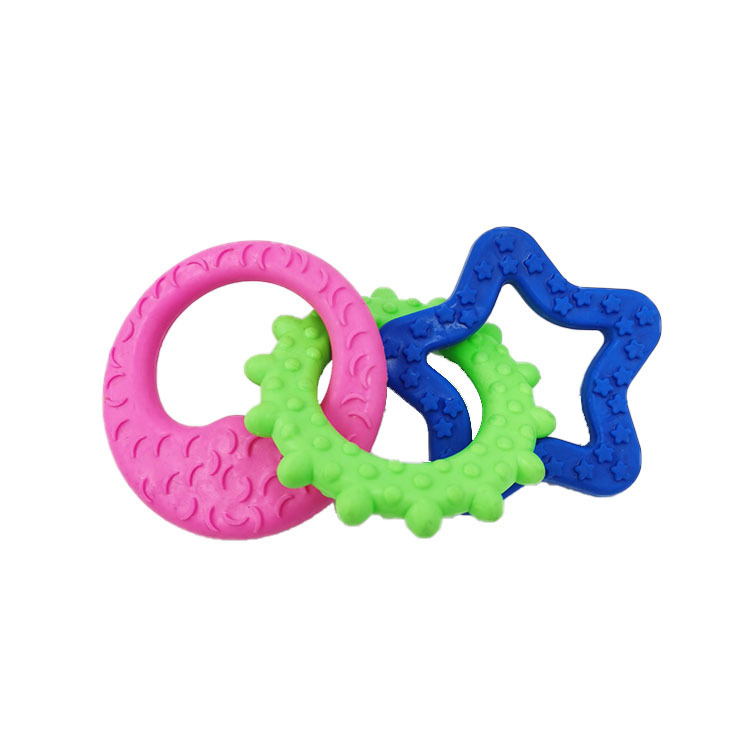 Xoguete para masticar para cans de TPR duradeiro Xoguete para cans seguro Xoguete para cans de goma Xoguete para cans limpo dental Imaxe destacada