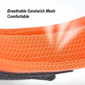 Reflektîf Mesh Fabric Dog Leash bi Handle Adjustable
