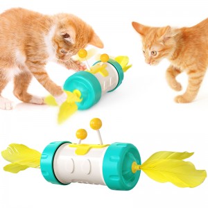 Interaktives Federspielzeug für Katzen