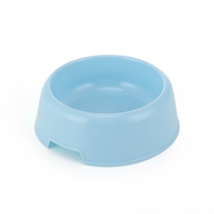 Round tal-plastik Pet Bowl
