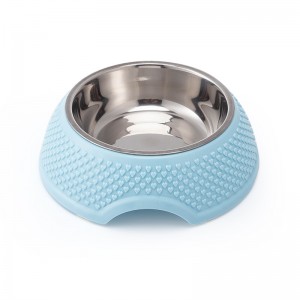 Одинарна миска для собак з нержавіючої сталі. Собаки та коти. Знімна миска для домашніх тварин
