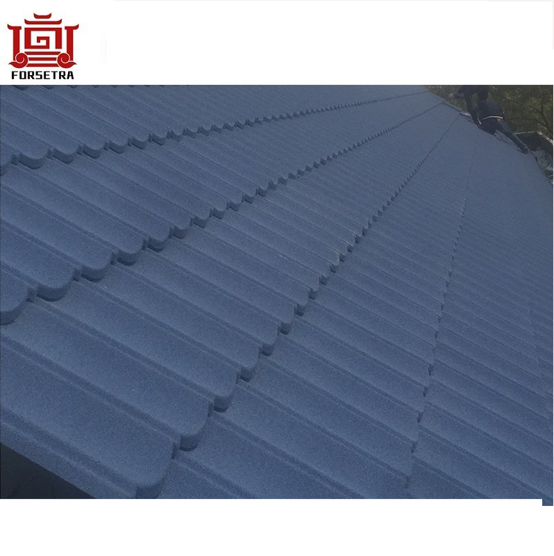 Philippines Colorful Classical Bond Type Stone Chips Coated Metal Roof Tile Price On Sale