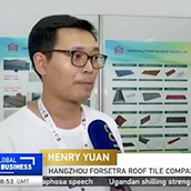 Hangzhou Forsetra Roof Tile Co., Ltd. participou da Semana Internacional do Comércio em Gana