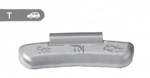 T-Typ Lead Clip On Wheel Weights