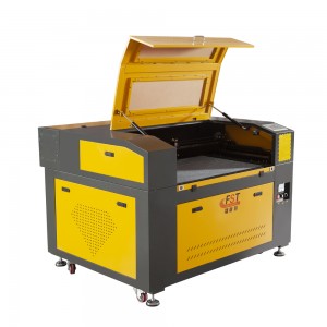 ល្អបំផុត Reci 80w 100w cnc laser engraver wood stone mdf laser cut machine 6090 9060 cnc co2 laser engraving machine
