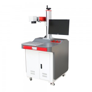 Machine de marquage laser à fibre d'armoire rouge