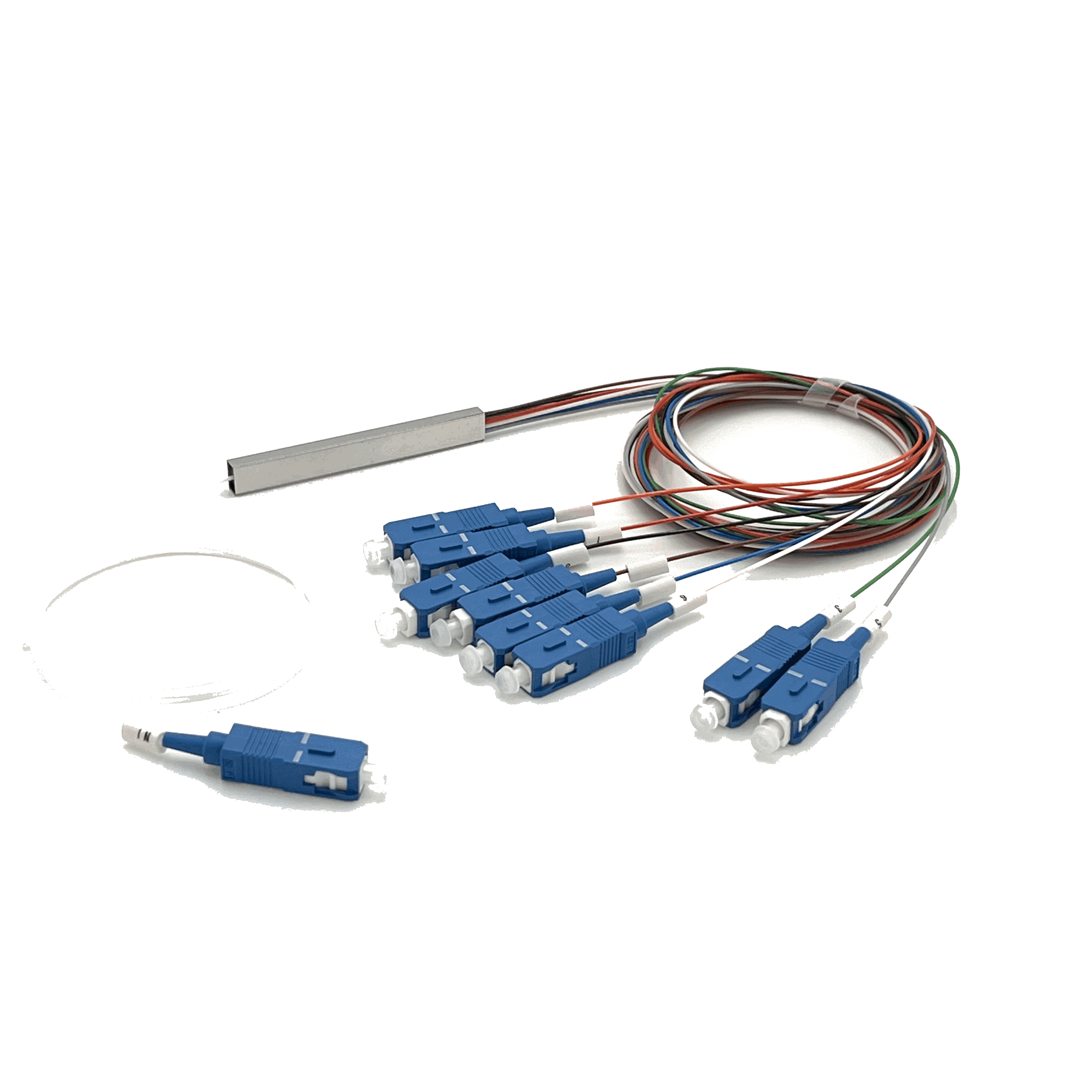 1×8 ಮಿನಿ ಟೈಪ್ PLC ಸ್ಪ್ಲಿಟರ್ SC/UPC