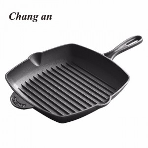 ODM Famous Leopard Cast Iron Pots Quotes Pricelist –  Pre-seasoned cast iron grill pan  – Chang An