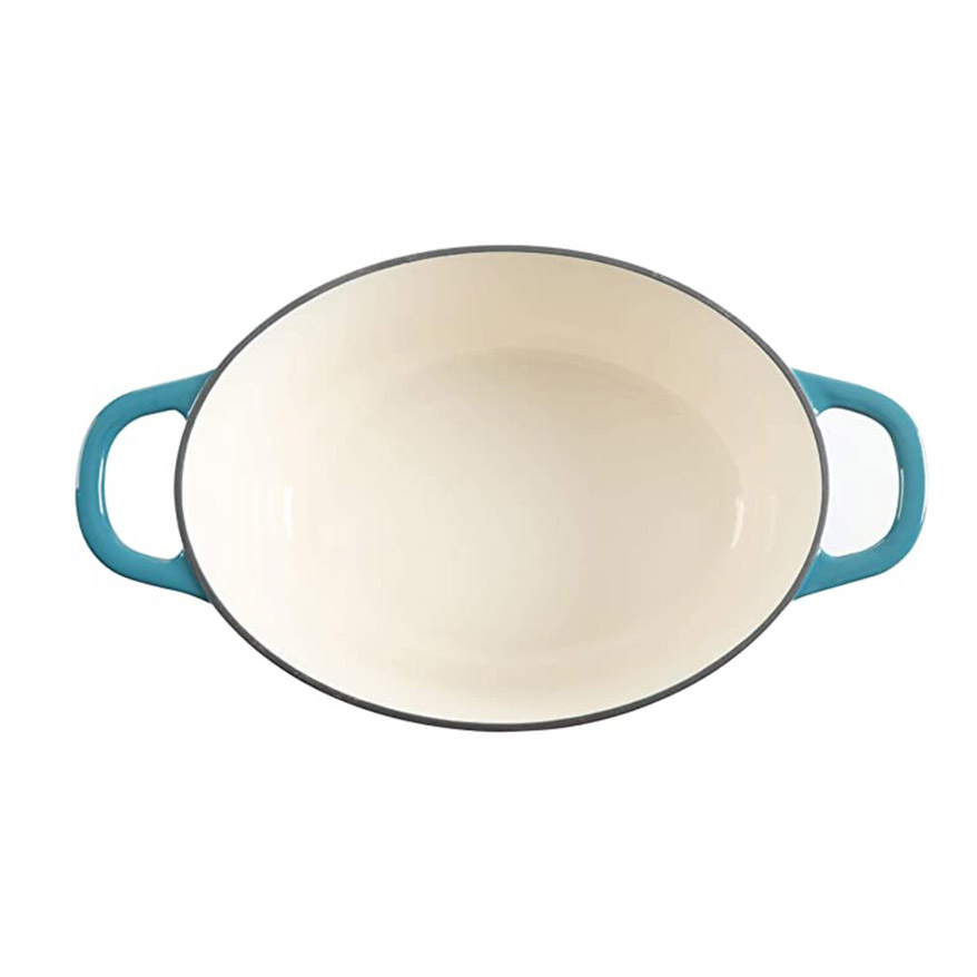 Enameled Cast Iron Oval Dutch Oven