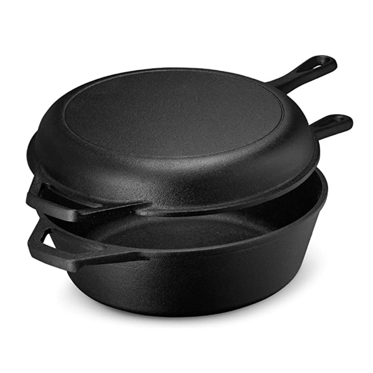Pre-Seasoned Cast Iron  Dutch Oven and Skillet  Set Featured Image