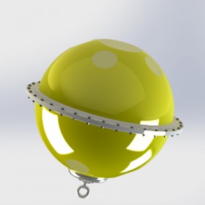 Mini wave buoy/ Polycarbonate/ Fixable/ Diki Size/ yakareba yekutarisa nguva/ real-time communication