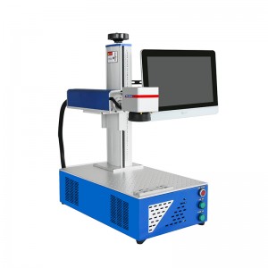 Hulgimüügi kvaliteetne minikiudlaseriga graveerimismasin lauale Fiber lasermärgistusmasin 20w 30w 50w