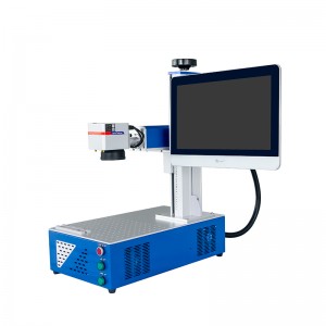 Mesin Ukiran Laser Serat Mini Berkualitas Tinggi ing Meja Mesin Penandaan Serat Laser 20w 30w 50w