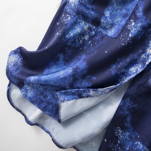 Ice silk simulation silk spring and summer cool thin star print home service
