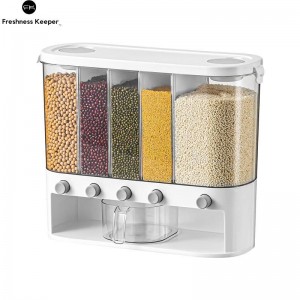 25 Pounds Dry Food Dispenser for Grains, Rice, ...