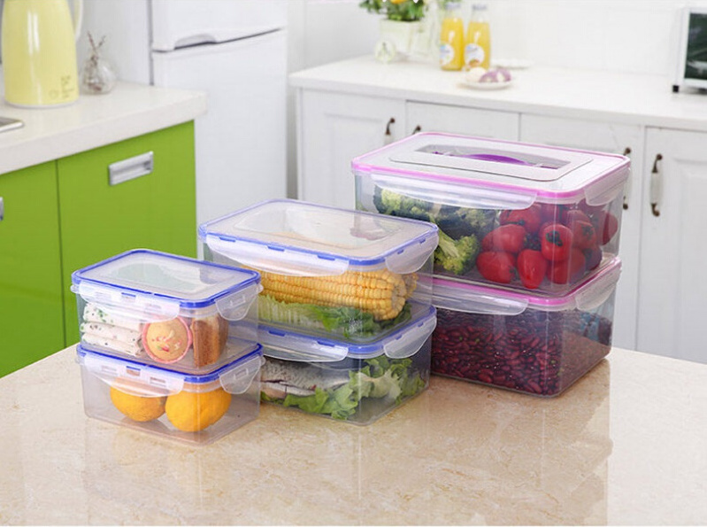 Freshness Keeper Нов корисен модел: Контејнер за складирање храна во форма на правоаголник со добро запечатување