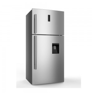 500L LED デジタル ホーム フロスト両開きドア ステンレス鋼冷蔵庫ウォーター ディスペンサーなし