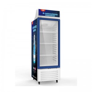 338L Energy Saving Supermarkt Upright Beverage Showcase Priis Mei Light Box