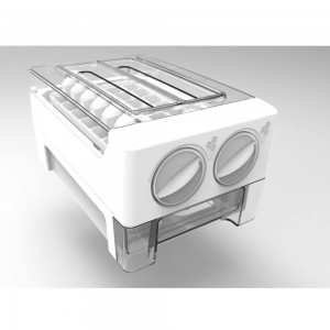 Dispensador de auga para frigorífico de aceiro inoxidable con dobre porta de 500 litros LED Digital Home No Frost
