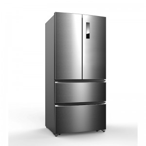 Разпродажба на домашен луксозен хладилник с френска врата 558L с двойна температура и двойно управление