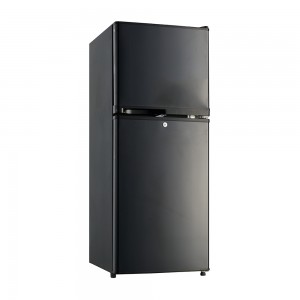 Побутовий портативний міні-холодильник із подвійними дверима та морозильною камерою на 138 л