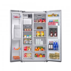 530L за домашна употреба Незамръзващ бял хладилник, хладилник с фризер