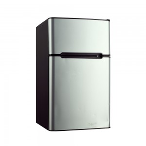 Mini frigorifero americano a doppia porta a risparmio energetico da 93 litri