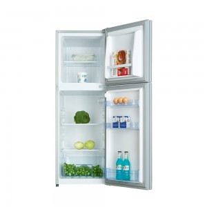 Побутовий портативний міні-холодильник із подвійними дверима та морозильною камерою на 138 л