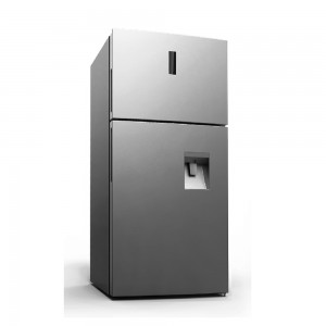 500L LED Mala dîjîtal No Frost Double Door Stainless Steel Refrigerator Water Dispenser